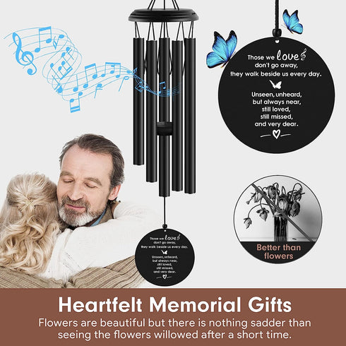 Sympathy Wind Chimes for Loss of Loved One , Loss of Father Mother Bereavement/Sympathy/Memorial Gift for Remembrance